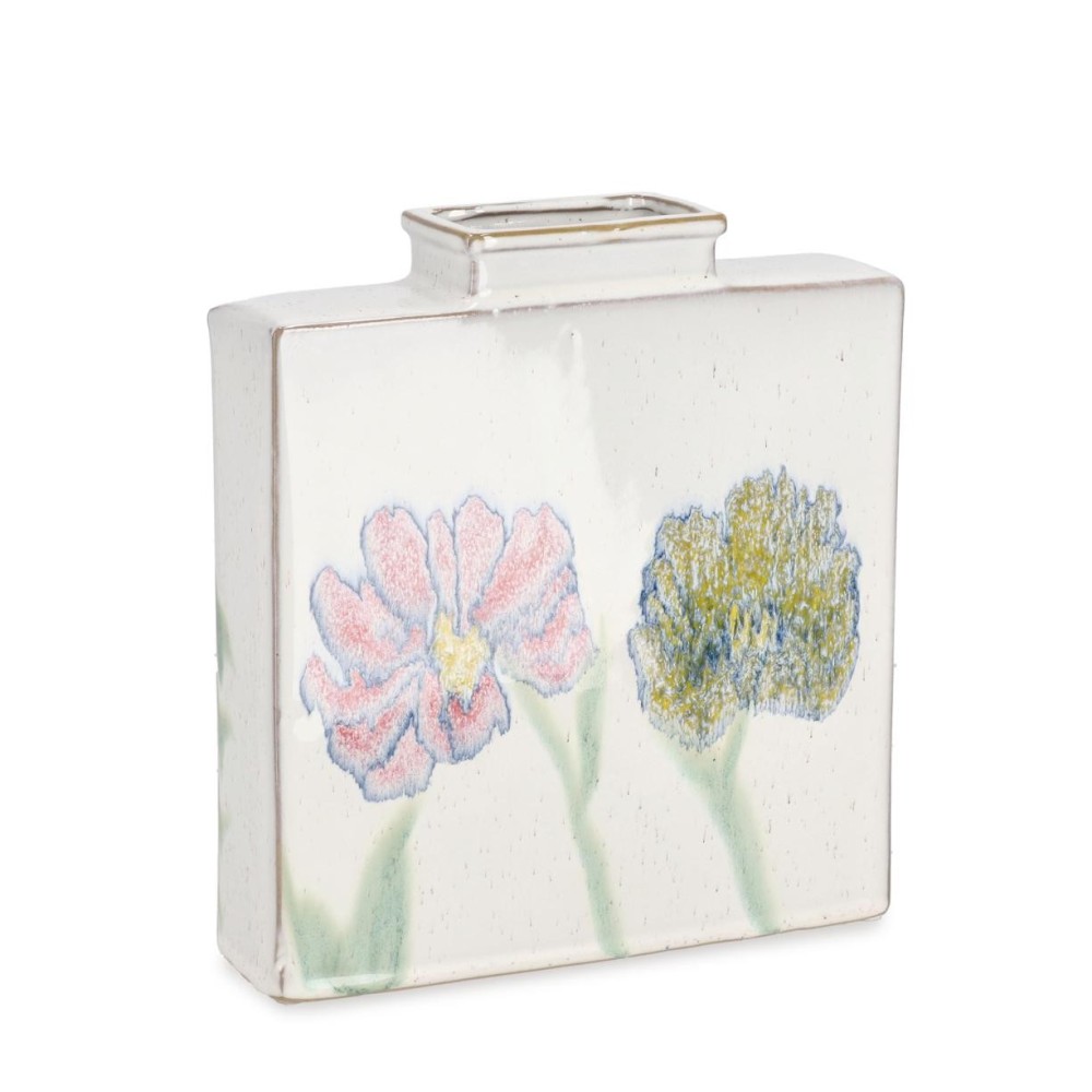 VASO SKETCHY RETT BIANCO H26,5